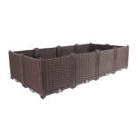 160cm Raised Planter Box Vegetable Herb Flower Outdoor Plastic Plants Garden Bed Deepen