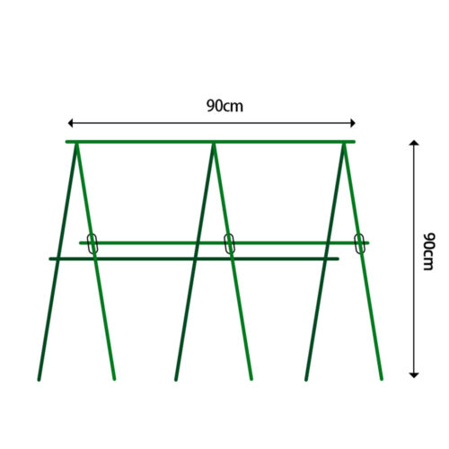 90cm Plant Frame Tube Trellis Vegetable Flower Herbs Outdoor Vine Support Adjustable Garden Rack - Image 5
