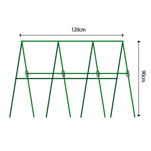 120X90cm Plant Frame Tube Trellis Vegetable Flower Herbs Outdoor Vine Support Adjustable Garden Rack - Image 6