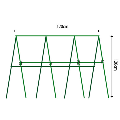 120cm Plant Frame Tube Trellis Vegetable Flower Herbs Outdoor Vine Support Adjustable Garden Rack - Image 6