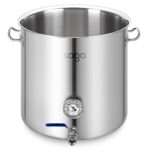 Stainless Steel 71L No Lid Brewery Pot with Beer Valve 45*45cm