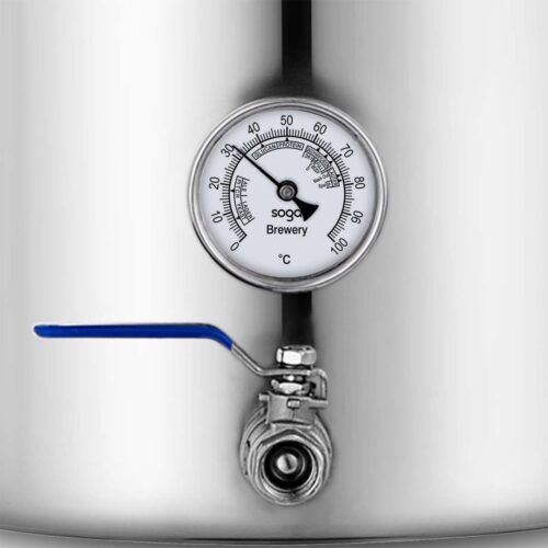 Stainless Steel 130L No Lid Brewery Pot with Beer Valve 55*55cm - Image 5