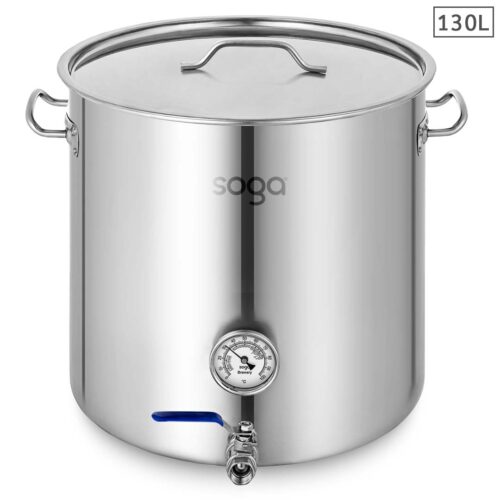 Stainless Steel Brewery Pot 130L with Beer Valve 55*55cm