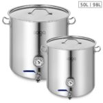 Stainless Steel Brewery Pot 50L 98L with Beer Valve 40CM 50CM