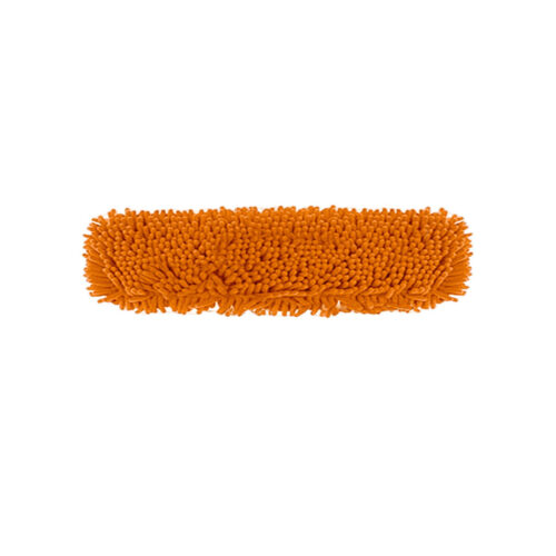 60x12 Orange Microfiber Flat Mop Floor Cleaning Pads Rotating Dust Remover