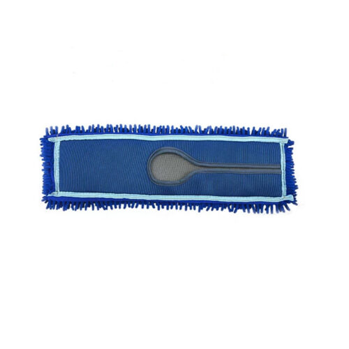 100x22 Blue Microfiber Flat Mop Floor Cleaning Pads Rotating Dust Remover