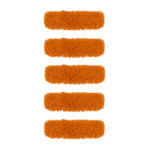 5X 50x12 Orange Microfiber Flat Mop Floor Cleaning Pads Rotating Dust Remover