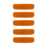 5X 60x12 Orange Microfiber Flat Mop Floor Cleaning Pads Rotating Dust Remover