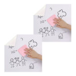 2x 60cmx500cm Clear Dry Erase Adhesive Whiteboard Wall Surface Peel Sticker Sheet