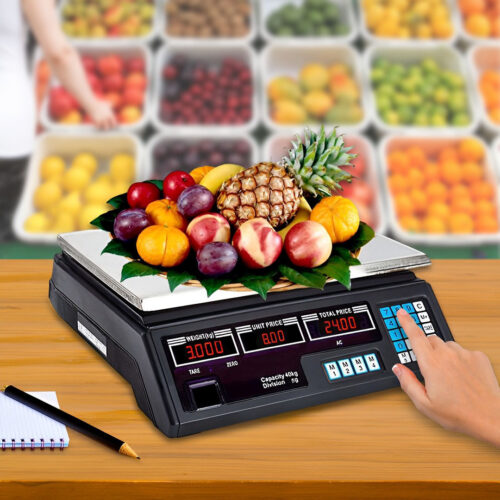 Digital Commercial Kitchen Scales Shop Electronic Weight Scale Food 40kg/5g - Image 3