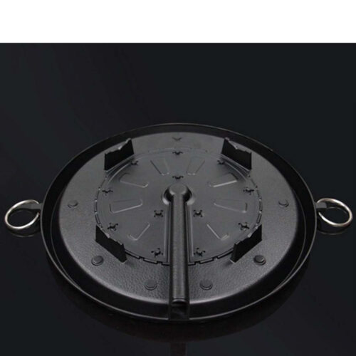 Portable Korean BBQ Butane Gas Stove Stone Grill Plate Non Stick Coated Round - Image 3