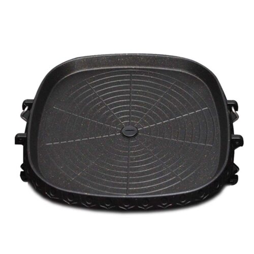 Portable Korean BBQ Butane Gas Stove Stone Grill Plate Non Stick Coated Square