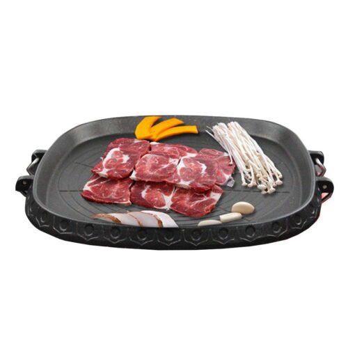 Portable Korean BBQ Butane Gas Stove Stone Grill Plate Non Stick Coated Square - Image 6