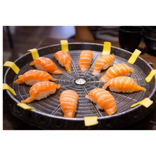 2x Portable Korean BBQ Butane Gas Stove Stone Grill Plate Non Stick Coated Round - Image 9