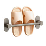 29cm Wall-Mounted Slipper Organiser Adhesive Storage Space-Saving Wall Rack
