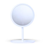 26cm White Round Smart LED Makeup Bedroom Table Vanity Mirror Multi Colour Adjustable Light