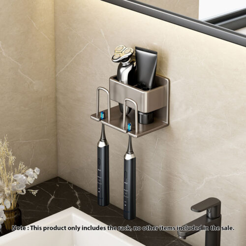 15cm Wall-Mounted Bathroom Storage Organiser Shelf Rack - Image 2