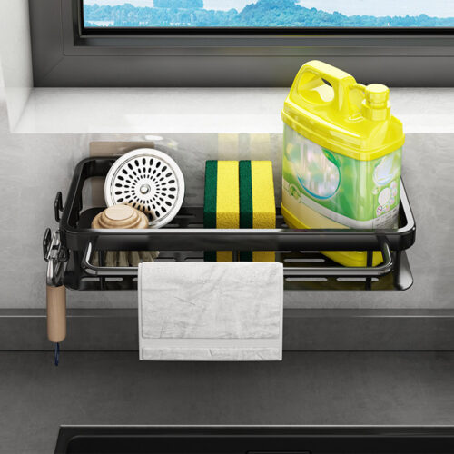 34cm Kitchen Sink Storage Organiser Shelf Rack - Image 7