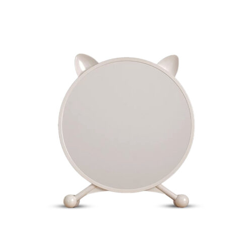 30cm White Smart Makeup Bedroom Table Mirror Cat Ear
