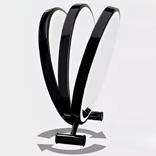 40cm Black Smart Makeup Bedroom Table Mirror Cat Ear - Image 3
