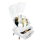 29cm White Countertop Makeup Cosmetic Storage Organiser Holder Jewelry Storage Box with Handle