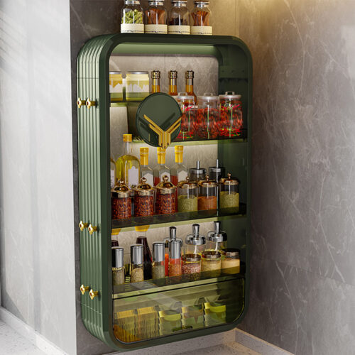 Green Multi Tier Cosmetic Storage Rack Bathroom Vanity Tray Display Stand Organiser - Image 7