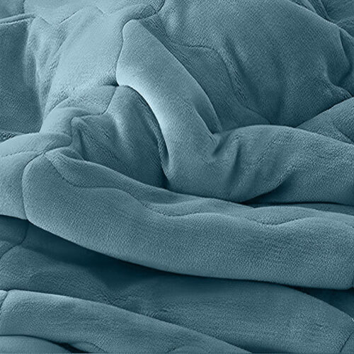 Lake Blue Throw Blanket Warm Cozy Double Sided Thick Flannel Fleece Bed Sofa Comforter - Image 5