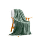 Light Green Throw Blanket Warm Cozy Double Sided Thick Flannel Fleece Bed Sofa Comforter