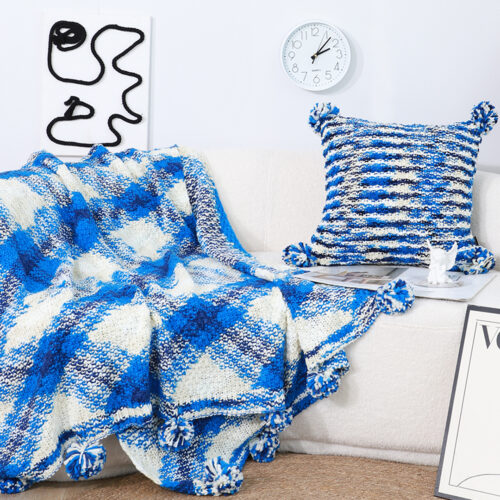 90x200cm Throw Blanket Blue Deep Sea Gradient Dyed Art Decorative Cozy - Image 4