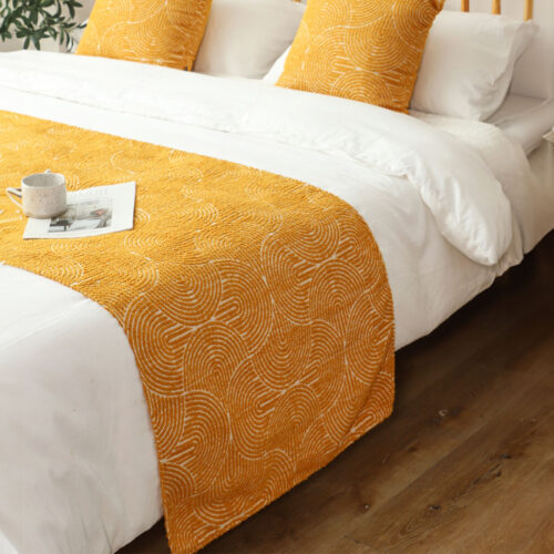 1.8m Bed 3D Arched Bed Banner Vintage Scarf Runner Bedding Tail Pad Flag Set of 3 - Image 4