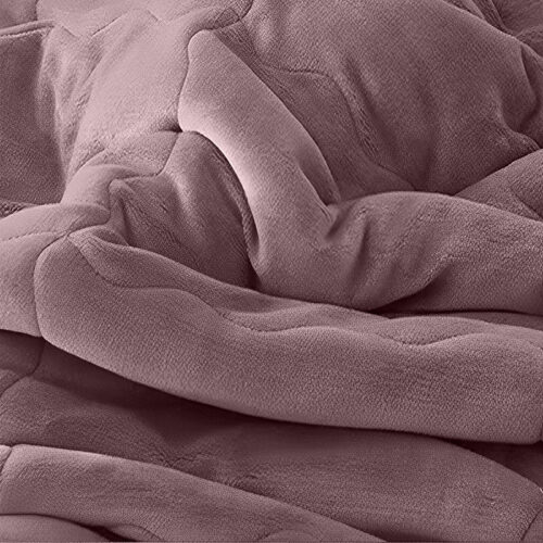 2x Light Purple Throw Blanket Warm Cozy Double Sided Thick Flannel Fleece Bed Sofa Comforter - Image 5
