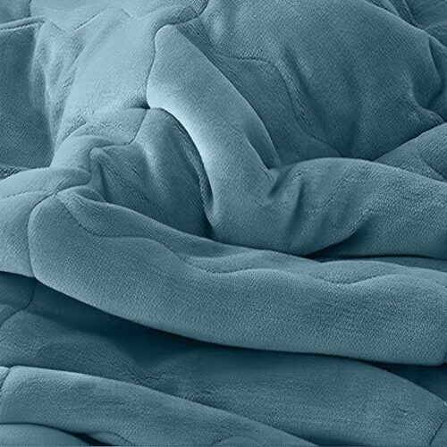 2x Lake Blue Throw Blanket Warm Cozy Double Sided Thick Flannel Fleece Bed Sofa Comforter - Image 5