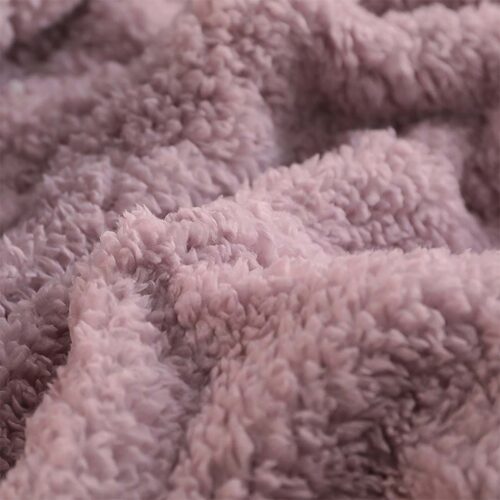 2x Throw Blanket Warm Cozy Double Sided Thick Flannel Fleece Bed Sofa Comforter Purple - Image 9
