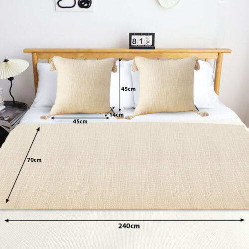 1.8m Bed Vintage Scarf Runner Bedding Tail Pad Flag For Home Hotel Set of 3 - Image 5