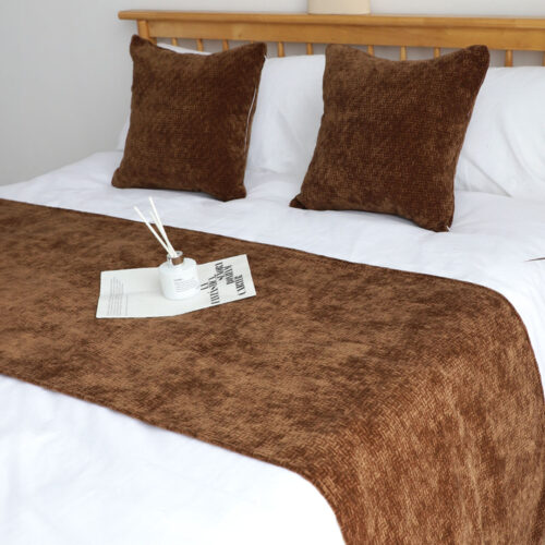45cm Chocolate Bed Wabi-sabi Elegant Japanese for Bed Set of 3 - Image 3