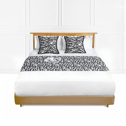 1.5m Bed Light Luxury Mottled Bed Banner Vintage Scarf Runner Bedding Tail Pad Flag For Home Hotel Set of 3
