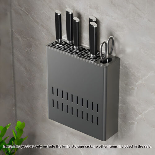 Wall Mounted Kitchen Knife Storage Rack Space-Saving Organiser - Image 2