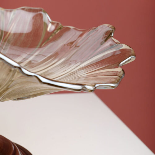 Bronze Tulip Crystal Glass Fruit Bowl Candy Holder Countertop Dessert Serving Basket Decor - Image 7