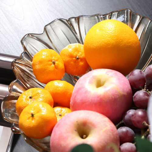 Bronze Tulip Crystal Glass Fruit Bowl Candy Holder Countertop Dessert Serving Basket Decor - Image 9