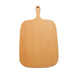 33cm Brown Rectangle Wooden Serving Tray Chopping Board Paddle with Handle Decor