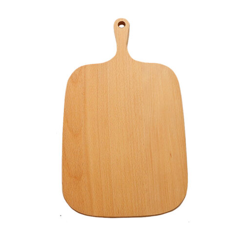 33cm Brown Rectangle Wooden Serving Tray Chopping Board Paddle with Handle Decor