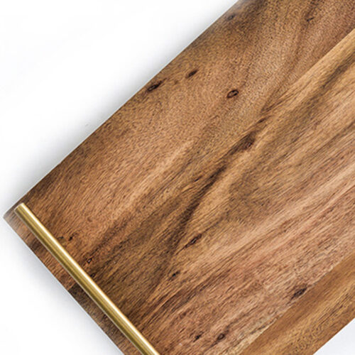 39cm Brown Rectangle Wooden Acacia Food Serving Tray Charcuterie Board Decor - Image 7