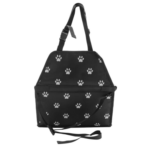 Waterproof Pet Booster Car Seat Breathable Mesh Safety Travel Portable Dog Carrier Bag Black - Image 3
