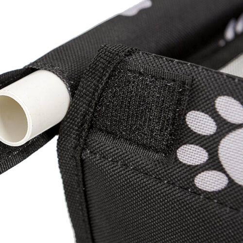 Waterproof Pet Booster Car Seat Breathable Mesh Safety Travel Portable Dog Carrier Bag Black - Image 6