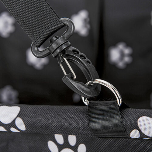 Waterproof Pet Booster Car Seat Breathable Mesh Safety Travel Portable Dog Carrier Bag Black - Image 7