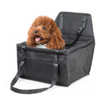 Waterproof Pet Booster Car Seat Breathable Mesh Safety Travel Portable Dog Carrier Bag Black