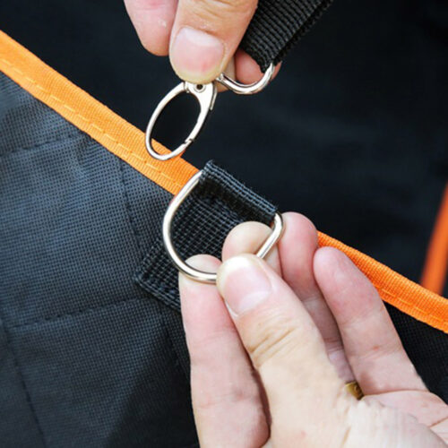 600D Oxford Cloth Waterproof Dog Car Cover Back Seat Protector Hammock Pet Mat Black - Image 8