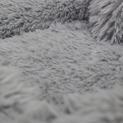 2x Black Dual-purpose Cushion Nest Cat Dog Bed Warm Plush Kennel Mat Pet Home Travels - Image 9