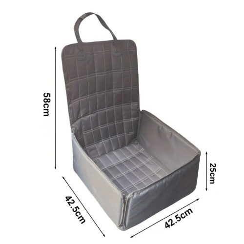 2x Grey Car Pet Sitting Bag Breathable Safety Travel Portable Carrier Pouch Travels - Image 6