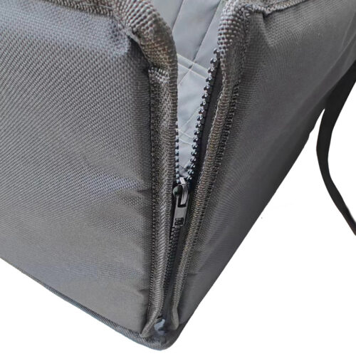 2x Grey Car Pet Sitting Bag Breathable Safety Travel Portable Carrier Pouch Travels - Image 7